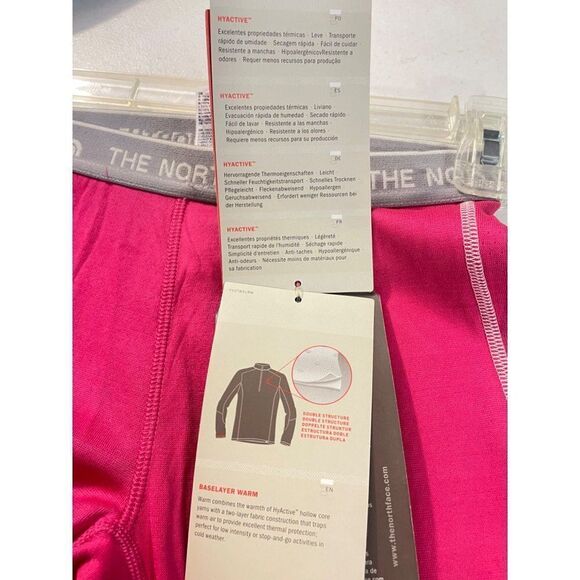 The North Face Fusion Pink HYACTIVE Baselayer Tights NWT XS - Picture 7 of 7